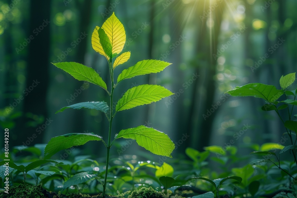 Beech Tree in a Sun-dappled Forest: Sunlight filtering through dense foliage. Beech Tree in a Sun-dappled Forest: Sunlight filtering through dense foliage.