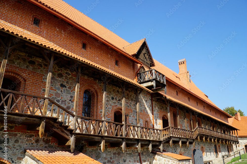 Trakai, Lithuania - Medieval castle, countryard