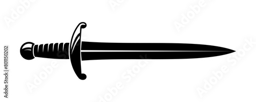 Vector silhouettes of flat-designed Arabian, pirate, fighter, warrior, hero, soldier, knight and executioner swords isolated on a white background.