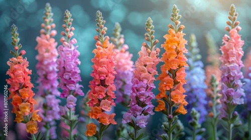  red, yellow, blue, pink, orange, purple, and green Blurred background in hues of blue, pink, orange