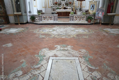 Obraz na płótnie Maiori - Pavimento della Chiesa di San Domenico w salonie