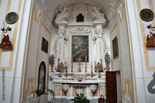 Obraz na płótnie Maiori - Prima cappella destra della Chiesa di San Domenico w salonie
