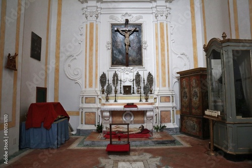 Obraz na płótnie Maiori - Altare sinistro del transetto della Chiesa di San Domenico w salonie