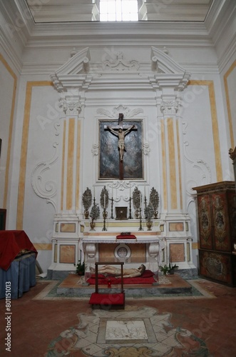 Obraz na płótnie Maiori - Cappella del Crocifisso nella Chiesa di San Domenico w salonie