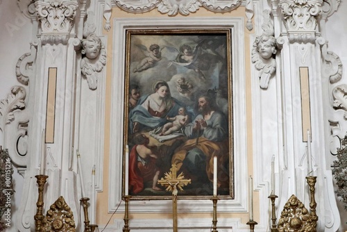 Obraz na płótnie Maiori - Dipinto settecentesco della Nativita nella Chiesa di San Domenico w salonie