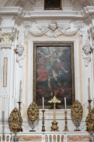 Maiori - Dipinto settecentesco di San Michele Arcangelo nella Chiesa di San Domenico photo