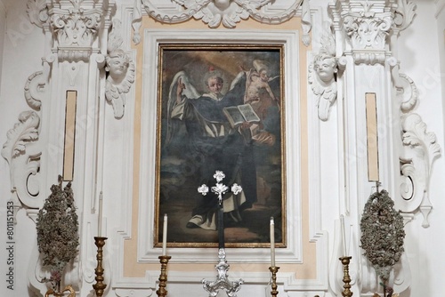 Obraz na płótnie Maiori - Dipinto settecentesco di San Vincenzo Ferrer nella Chiesa di San Domenico w salonie