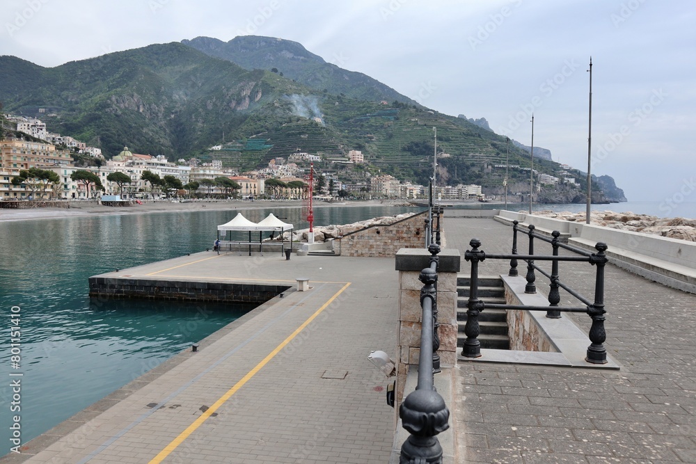 Maiori - Panorama dal molo sopraflutto