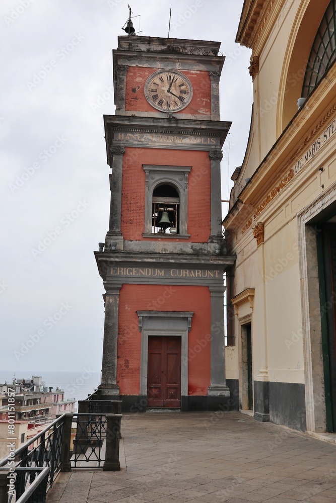 Maiori - Campanile del Santuario di Santa Maria a Mare sal sagrato