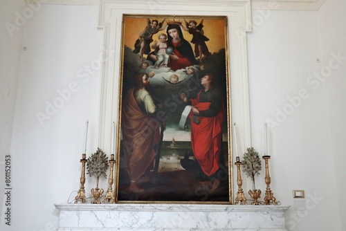 Maiori - Dipinto ottocentesco La Madonna di Porto Salvo nel Santuario di Santa Maria a Mare photo