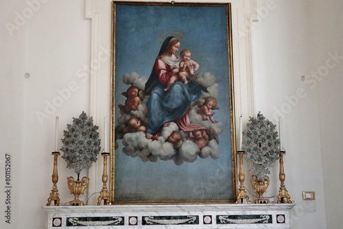 Maiori - Dipinto ottocentesco Madonna con Bambino nel Santuario di Santa Maria a Mare photo