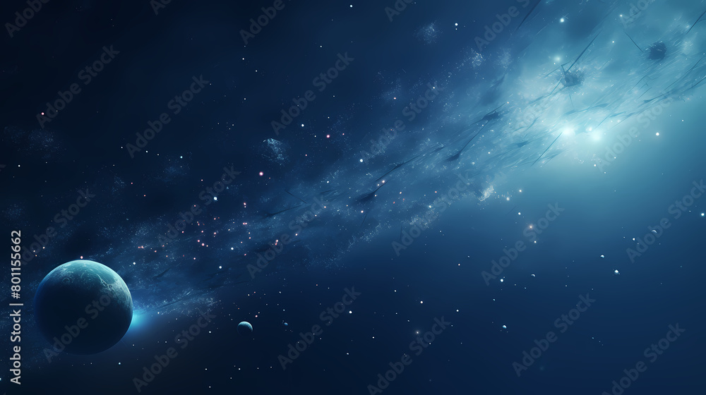 Fototapeta premium Empty moon landscape