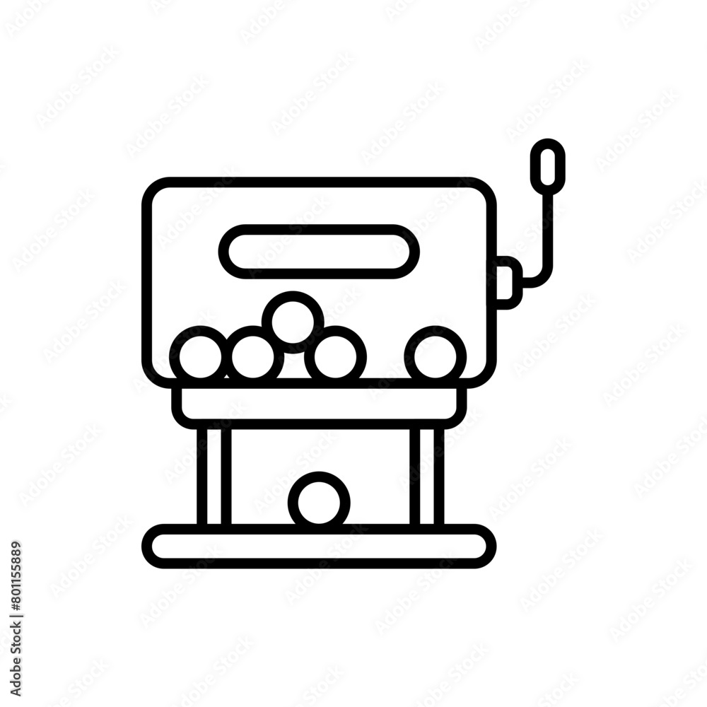 Raffle outline icons, minimalist vector illustration ,simple transparent graphic element .Isolated on white background Raffle outline icons, minimalist vector illustration ,simple transparent graphic element .Isolated on white background