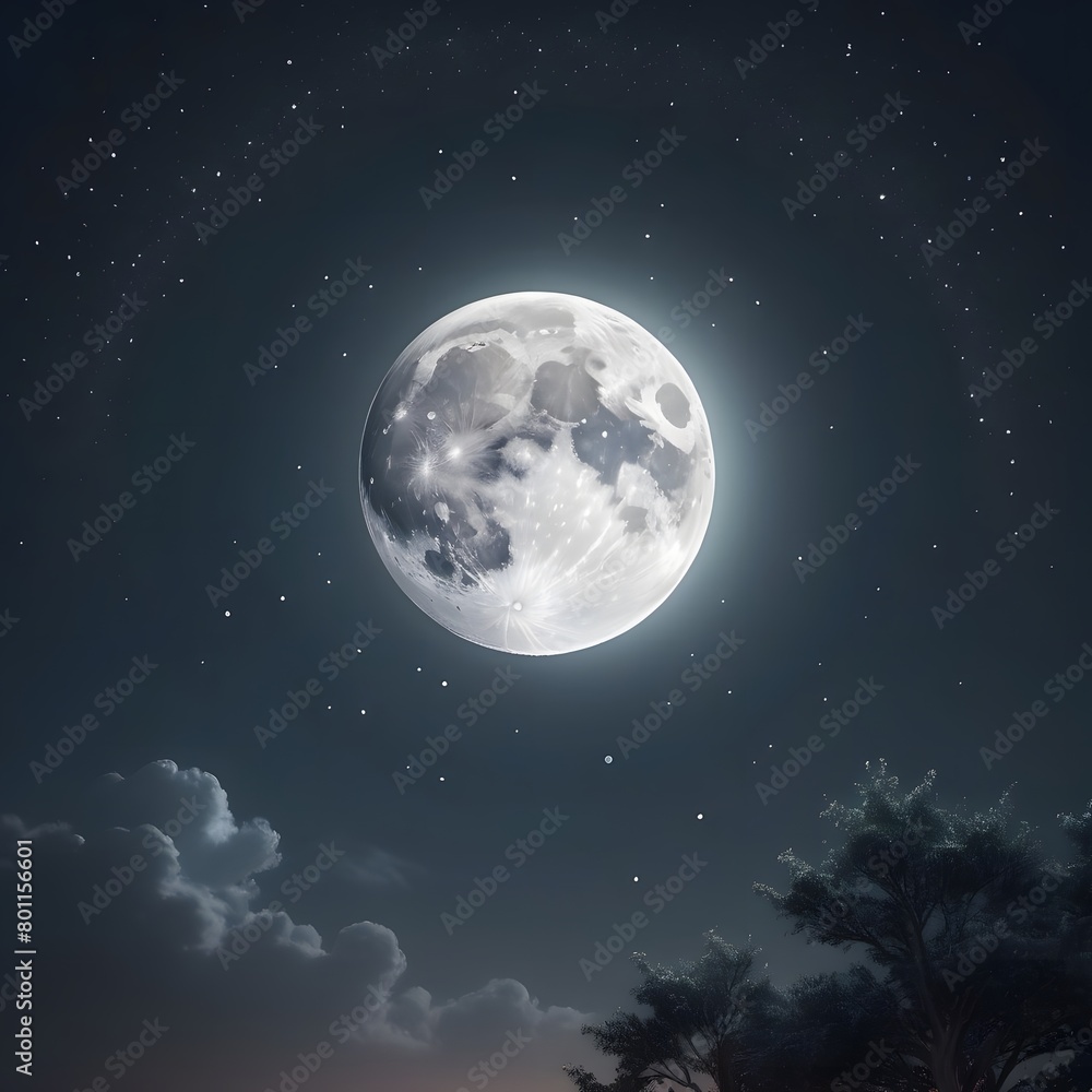 Fototapeta premium moon and clouds