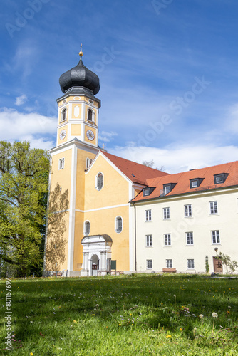 Kloster Bernried am Starnberger See mit Kirche Sankt Martin