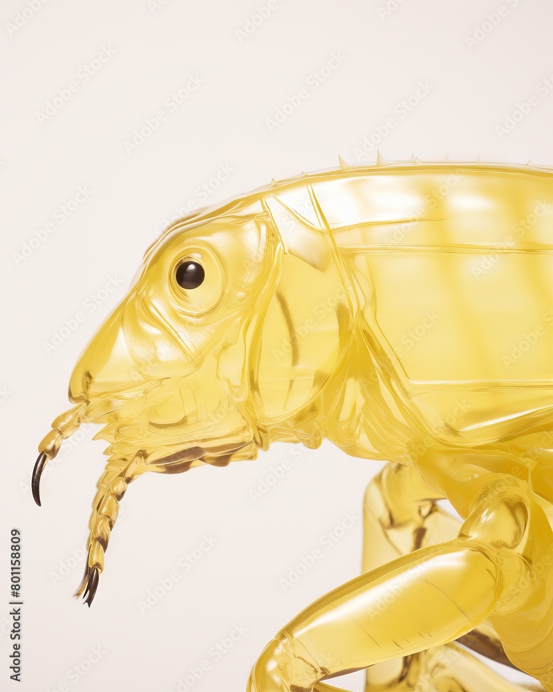 Fototapeta premium A close-up image of a flea.