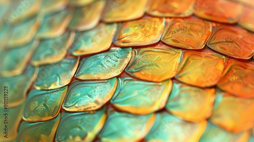 fish scales close up.