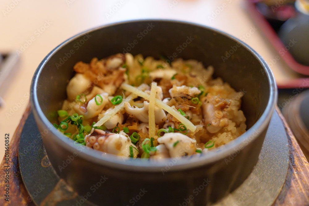 生姜の効いた美味しいタコ釜飯 生姜の効いた美味しいタコ釜飯