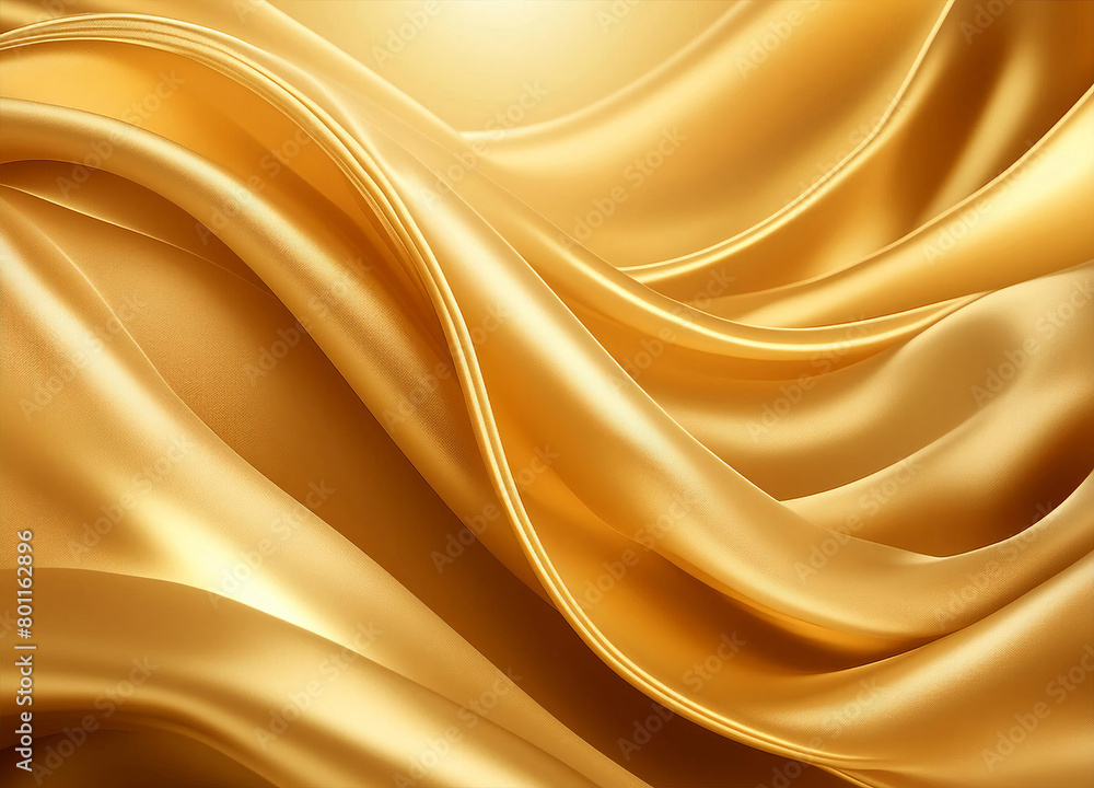 Shiny smooth golden luxury fabric background Shiny smooth golden luxury fabric background