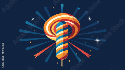 Spiraling fireworks resembling the Emancipation Proclamation a pivotal document in the fight for freedom.. Vector illustration