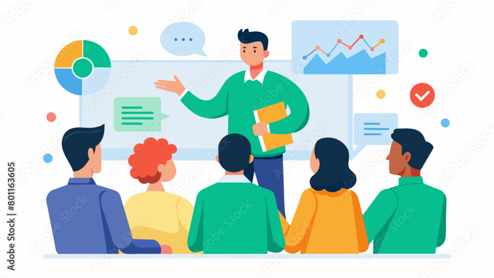 A workshop leader challenges attendees to think critically about their communication styles and identify areas for improvement.. A workshop leader challenges attendees to think critically about their communication styles and identify areas for improvement..