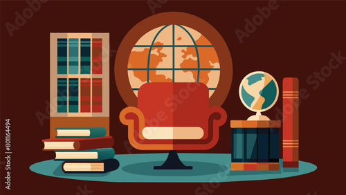 The Mens Book Nook is a masculine hideaway complete with leather armchairs and a vintage globe perfect for getting lost in the pages of a classic.