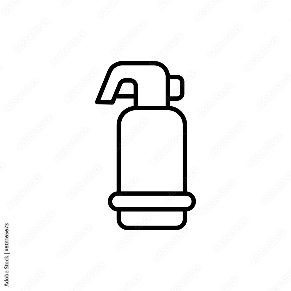 Fire extinguisher outline icons, minimalist vector illustration ,simple transparent graphic element .Isolated on white background Fire extinguisher outline icons, minimalist vector illustration ,simple transparent graphic element .Isolated on white background