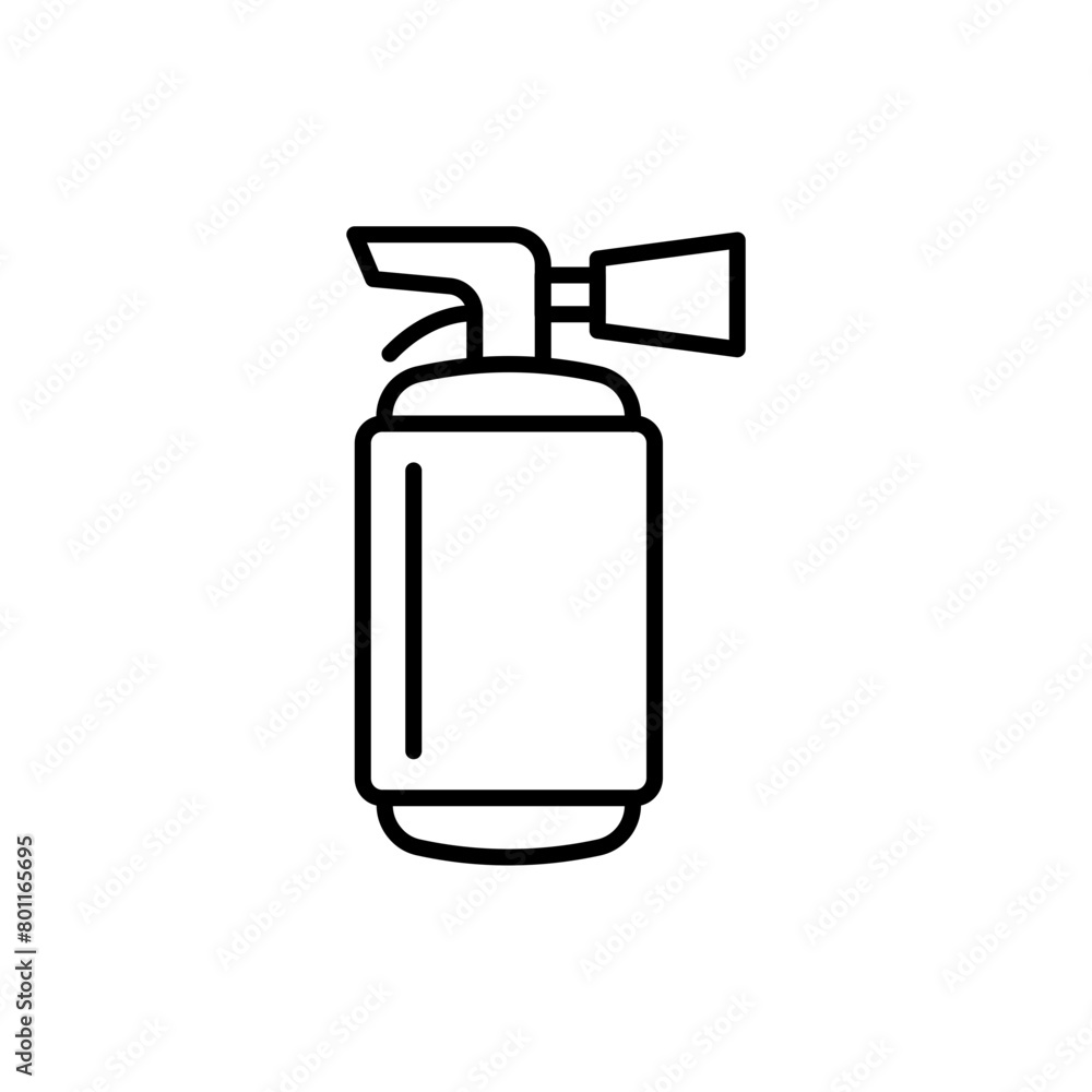 Fire extinguisher outline icons, minimalist vector illustration ,simple transparent graphic element .Isolated on white background Fire extinguisher outline icons, minimalist vector illustration ,simple transparent graphic element .Isolated on white background