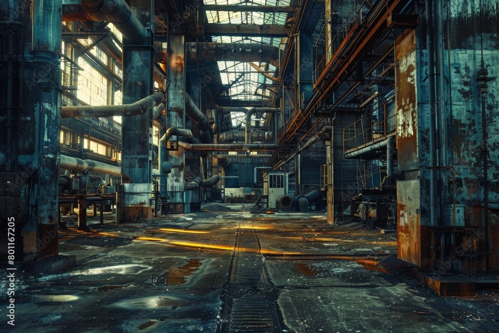 Inside the industrial factory Inside the industrial factory