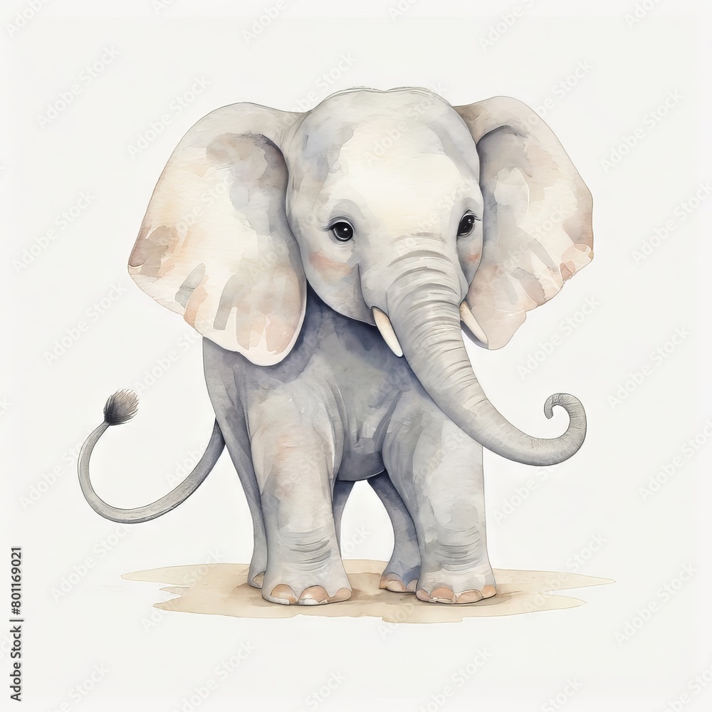 Obraz premium elephant isolated on white