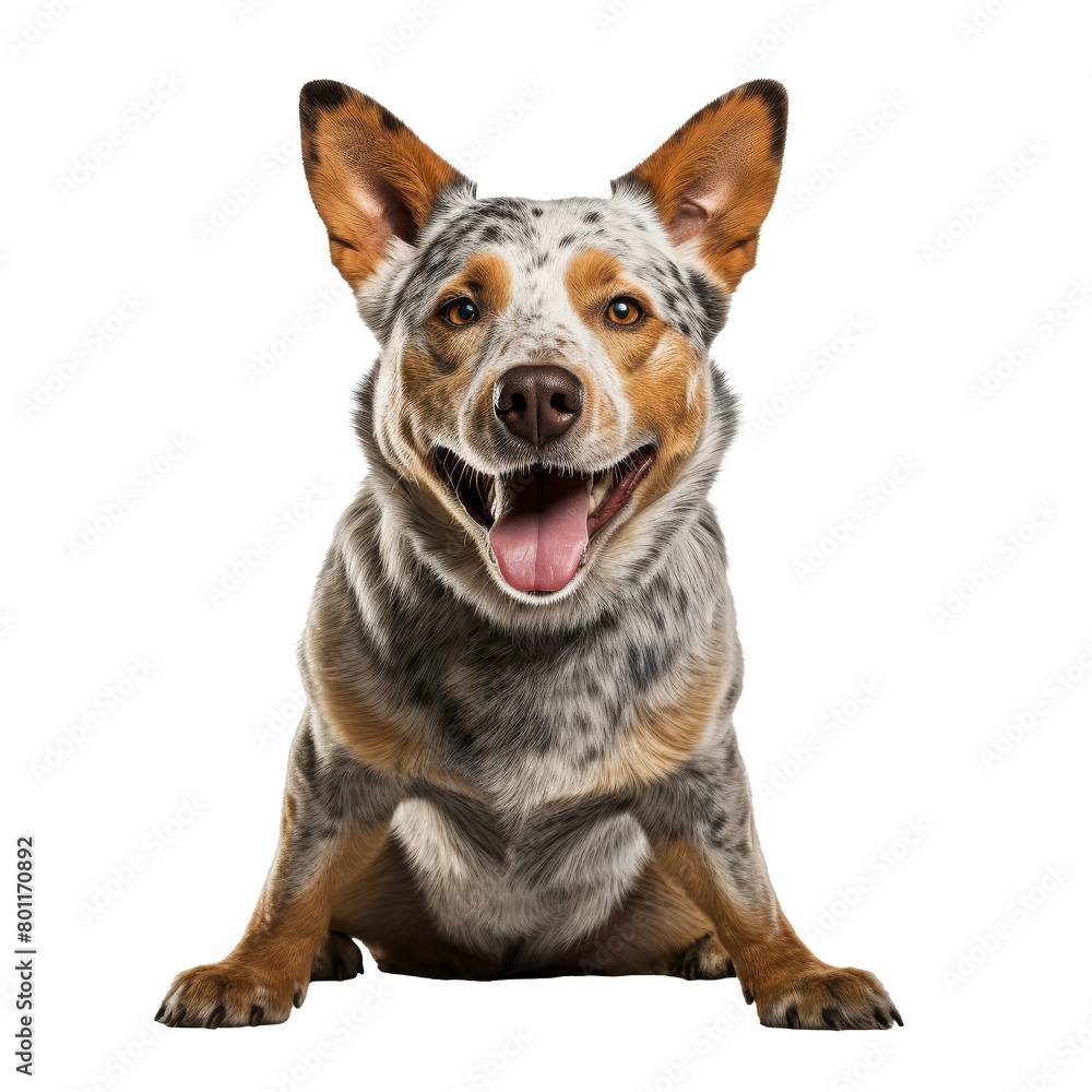 Australian Cattle Dog Standing Isolated on transparent