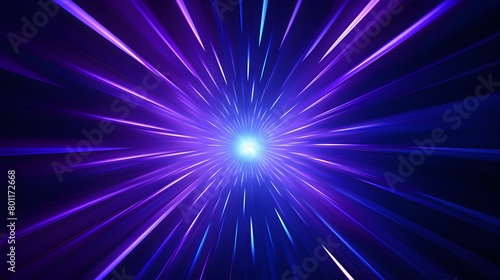 Radial blue and pruple light through the tunnel glowing in the darkness for print designs templates  Advertising materials  Email Newsletters  Header webs  e commerce signs retail shopping  advertisem