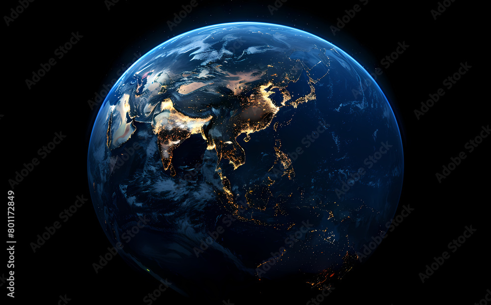 Fototapeta premium universe, space, earth, technology, background