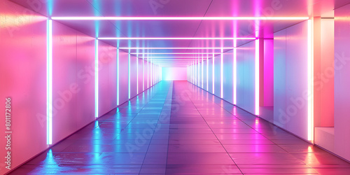 Exploring Virtual Worlds Neon Dreams Come Alive Neon Pathways Unfold © Chanda