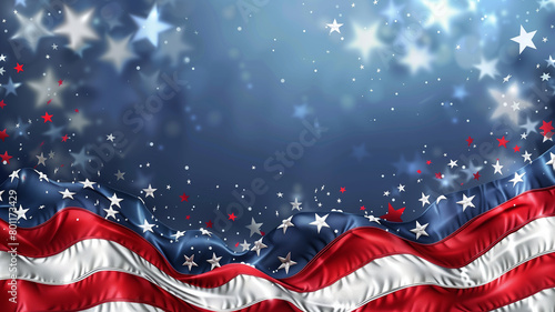 Patriotic Stars and Stripes Background