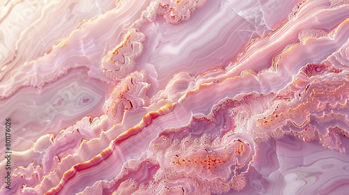 Sunset Pink Marble Texture  Soft Glow and Serene Patterns