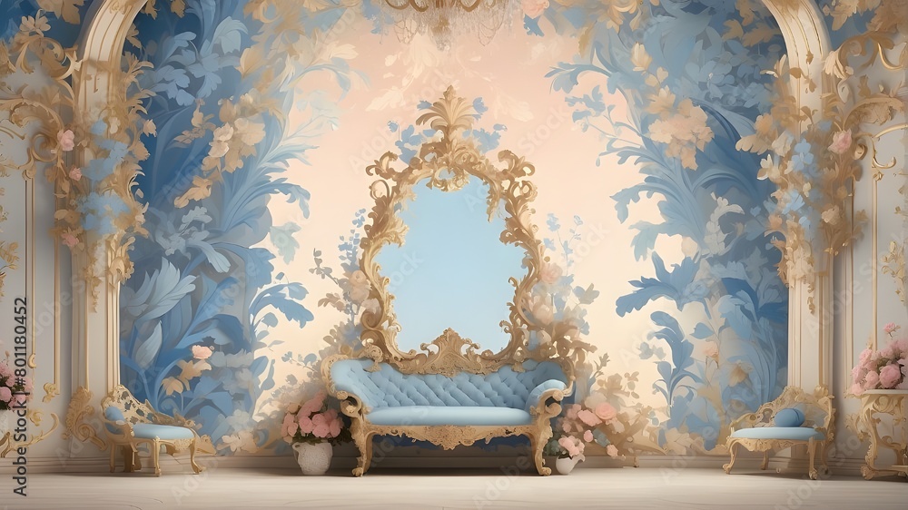 Elegant Wall Background with Beautiful Decoration, Stylish Wallpaper ...