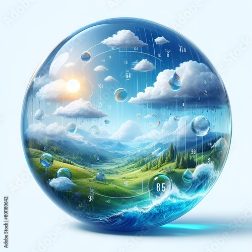 Wallpaper Mural A serene beach scene with palm trees, white sand,  Torontodigital.ca