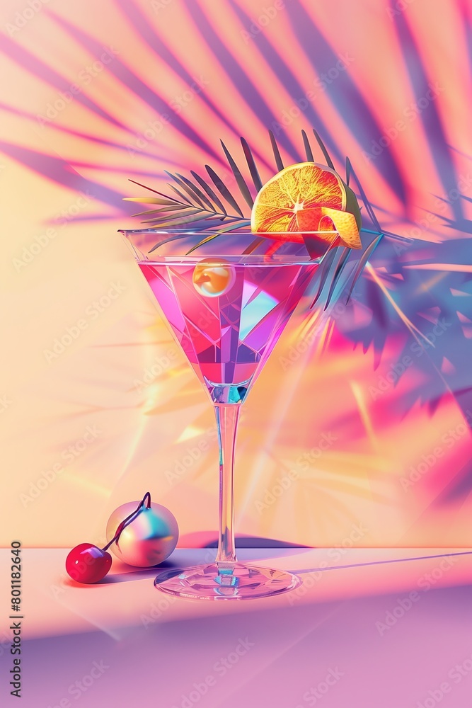 © Thitaya - Vibrant Cocktail with Citrus and Cherry
