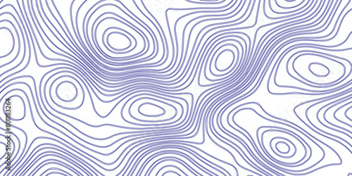  Wave paper curved relief background. Blank topographic contour map subtle. Vector geographic contour map design in white background.