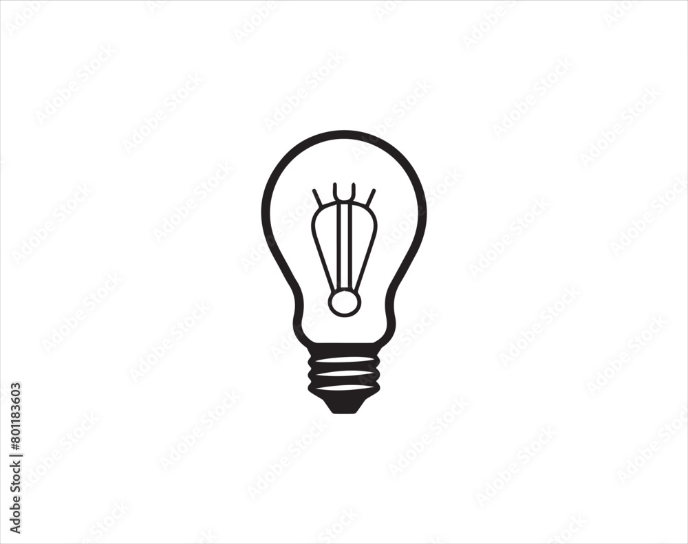light bulb icon vector design symbol of idea and innovation with creative concept light bulb icon vector design symbol of idea and innovation with creative concept