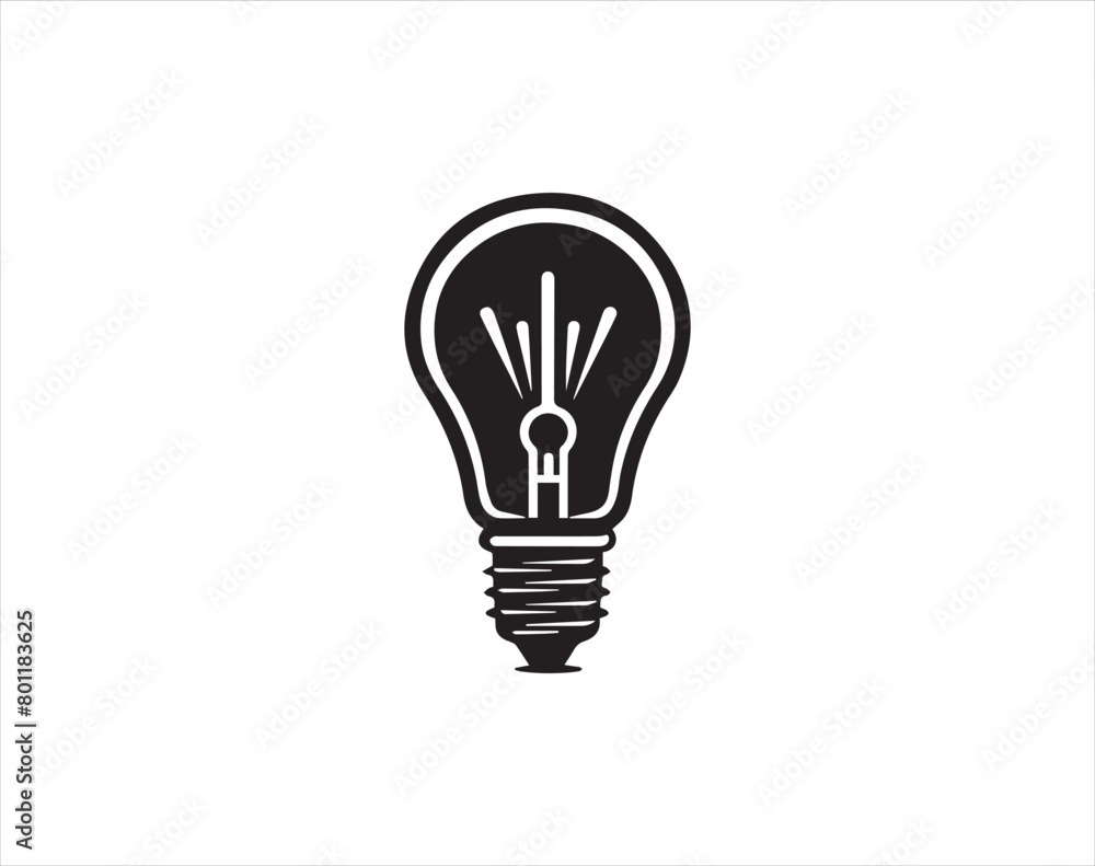 light bulb icon vector design symbol of idea and innovation with creative concept light bulb icon vector design symbol of idea and innovation with creative concept