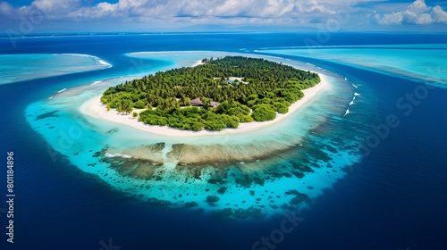 Aerial view of Komandoo island © riaz