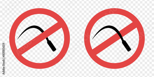 No mow. Forbidden harvest. Ban harvesting. Forbidden plant wheat