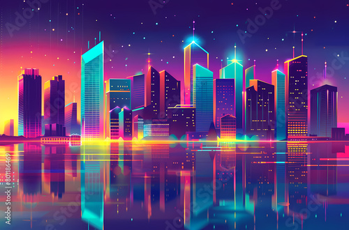 city  cartoon  night  art  illustration