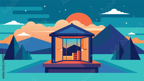The opensky design of the outdoor infrared sauna promotes a feeling of freedom and connectedness to the natural world..