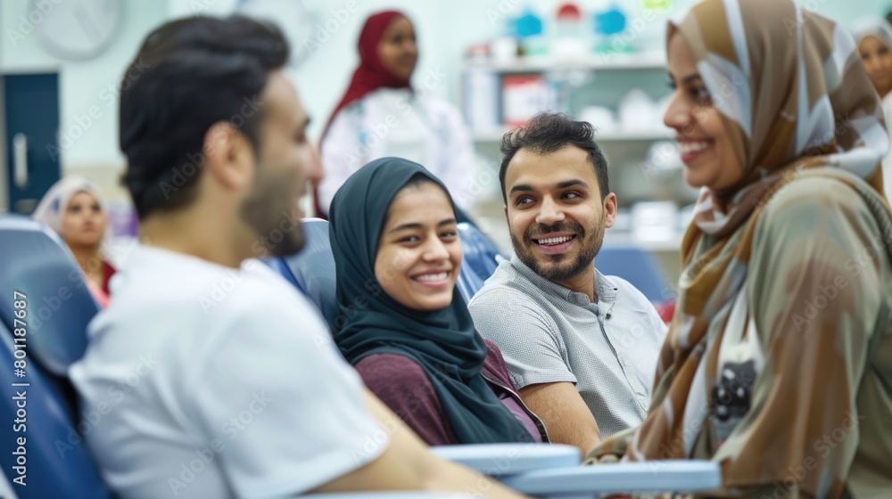 Diverse Group of Middle Eastern Students Engaged in Classroom Discussion Diverse Group of Middle Eastern Students Engaged in Classroom Discussion
