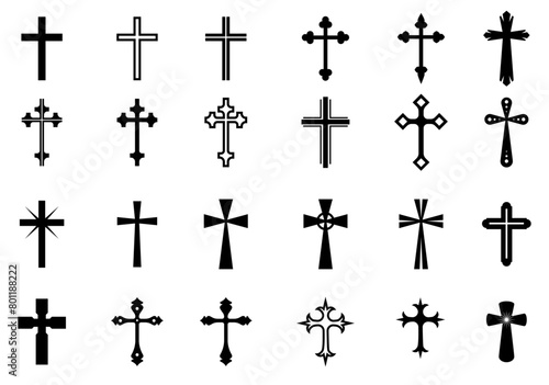 A wide variety of standard icon collections of crosses