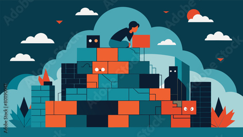 The wall of anxiety built from layers of amplified insecurity and ping a community in a constant state of doubt and worry..