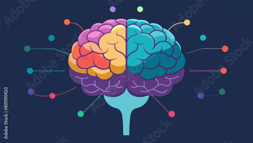 A holographic projection of a brain with different areas highlighted and labeled showcasing the precision and effectiveness of these therapies on each.